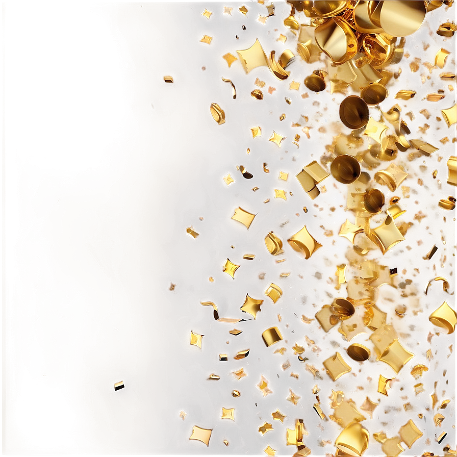 Golden Confetti Explosion Png Fvd12 PNG image