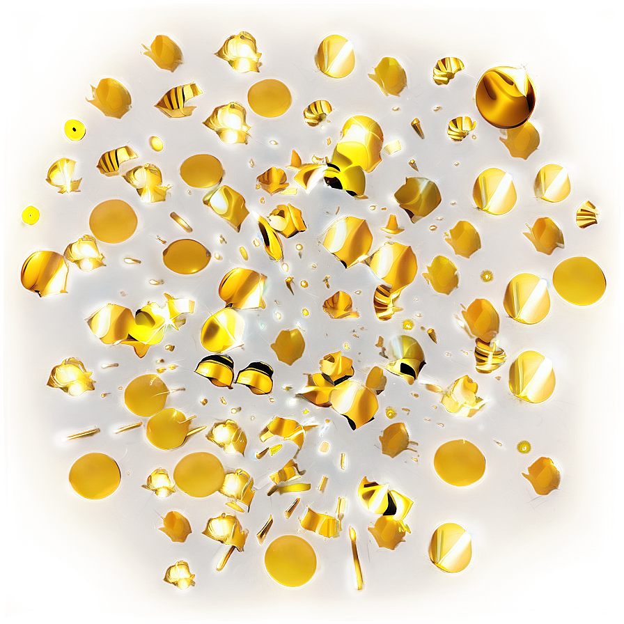Golden Confetti Png Ivd42 PNG image