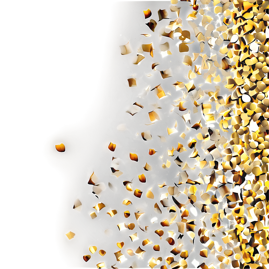 Golden Confetti Spectacle Png 75 PNG image