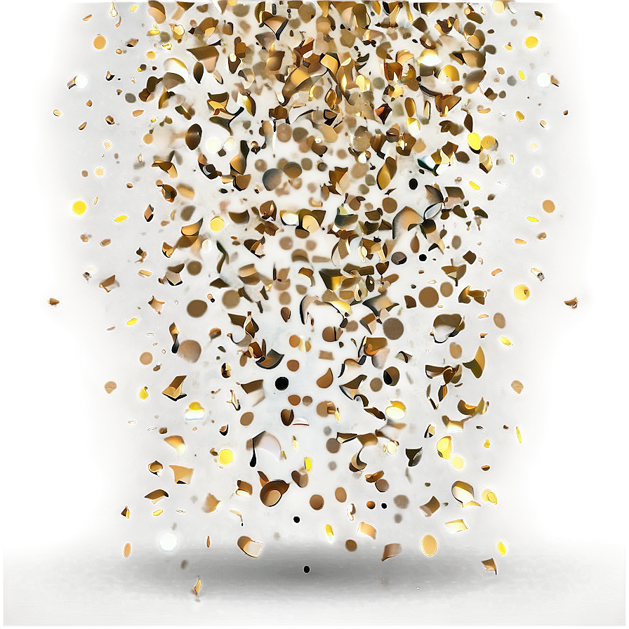 Golden Confetti Spectacular Png Nhh PNG image