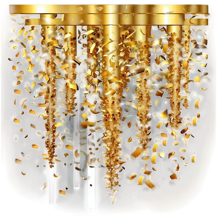 Golden Confetti Spectacular Png Wbb17 PNG image