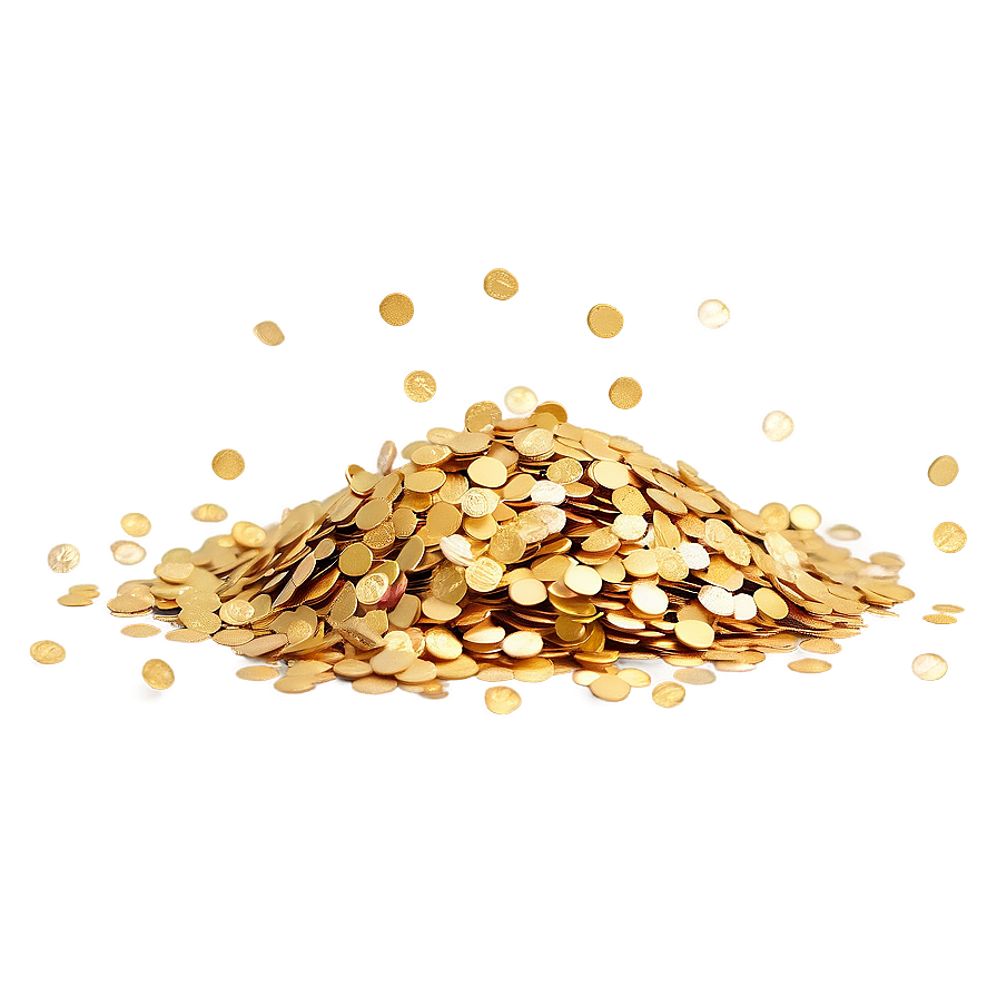 Golden Confetti Sprinkles Png Fro41 PNG image