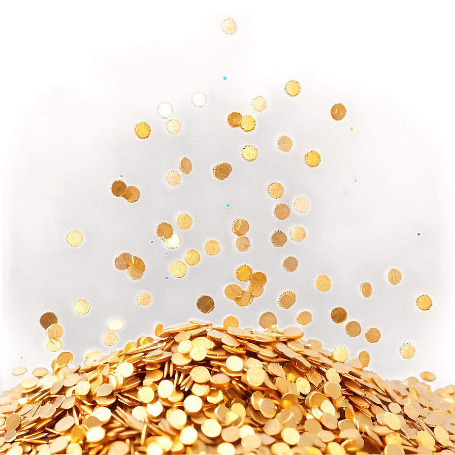 Golden Confetti Sprinkles Png Umr20 PNG image