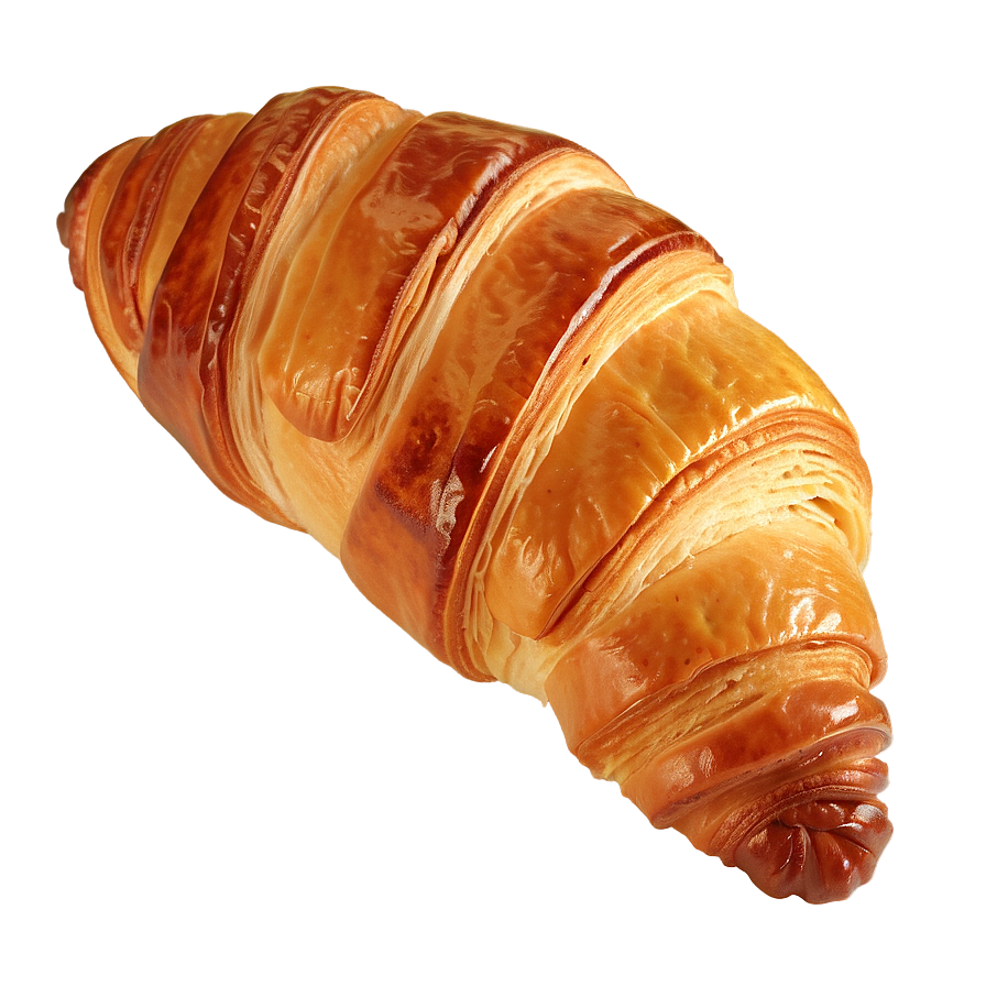 Golden Croissant Png Pke PNG image