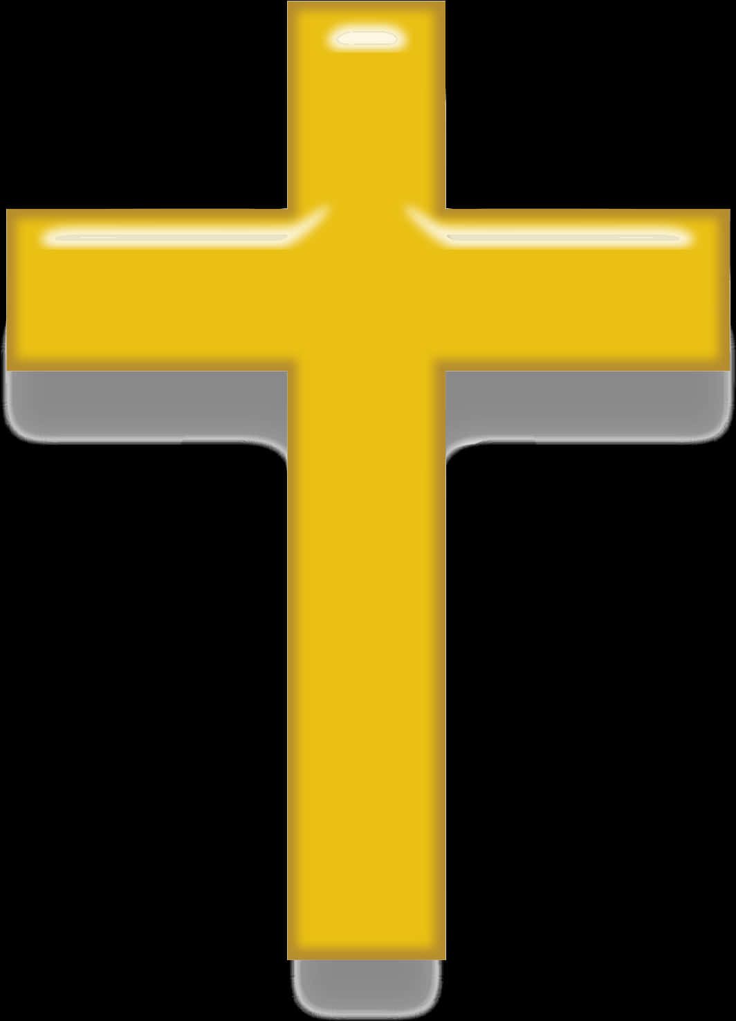 Golden Cross Icon PNG image
