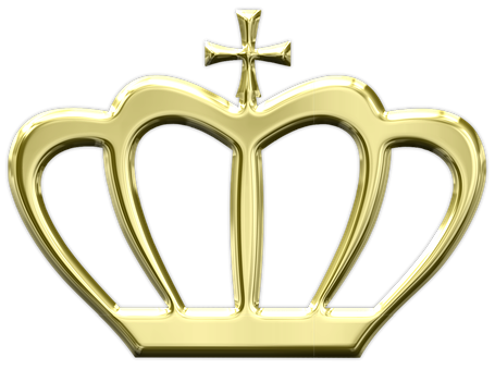 Golden Crown Graphic PNG image