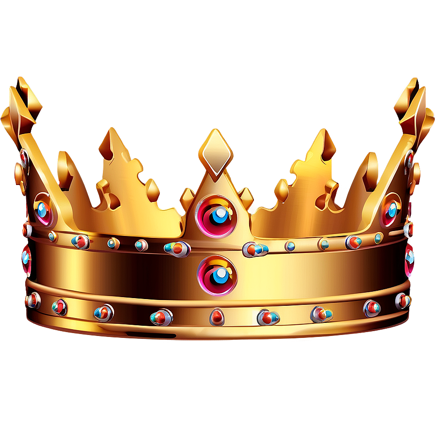 Golden Crown Illustration Png 06282024 PNG image