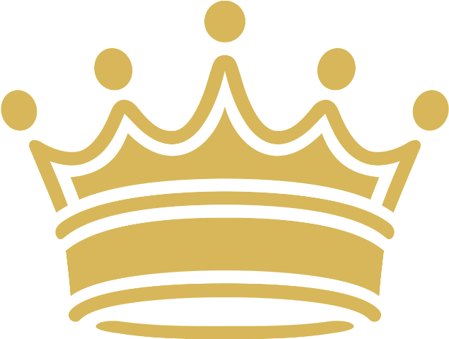 Golden Crown Transparent Background PNG image