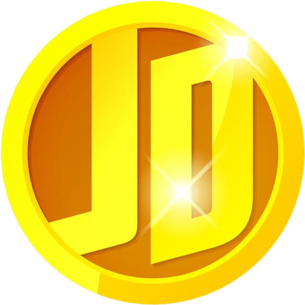 Golden Dance Logo Coin PNG image