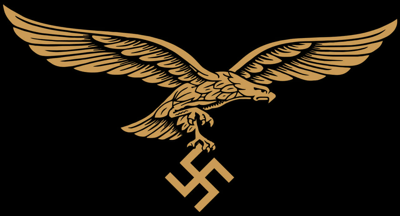 Golden Eagle Emblemwith Symbol PNG image