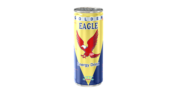 Golden Eagle Energy Drink Can PNG image