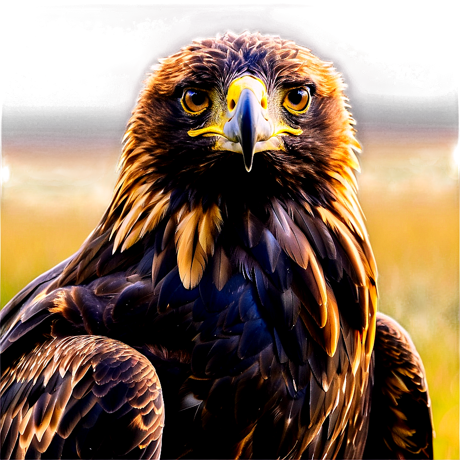 Golden Eagle In Golden Hour Light Png Jxj18 PNG image