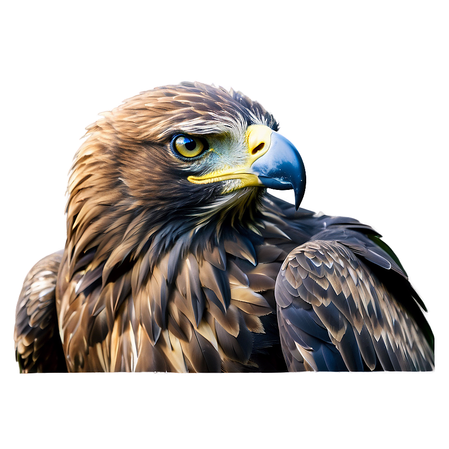 Golden Eagle In Snow Png Jhr74 PNG image