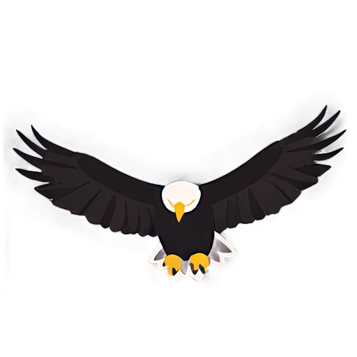 Golden Eagle With Spread Wings Png A PNG image