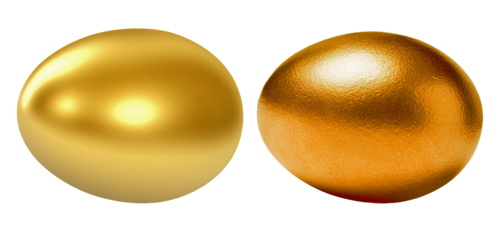 Golden Eggs Black Background PNG image