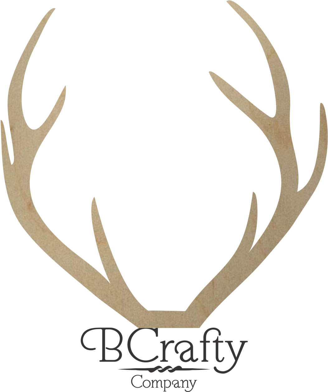 Golden Elk Antlers Logo PNG image