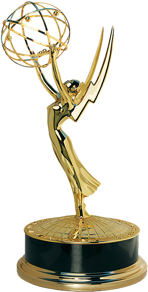 Golden Emmy Award Trophy PNG image
