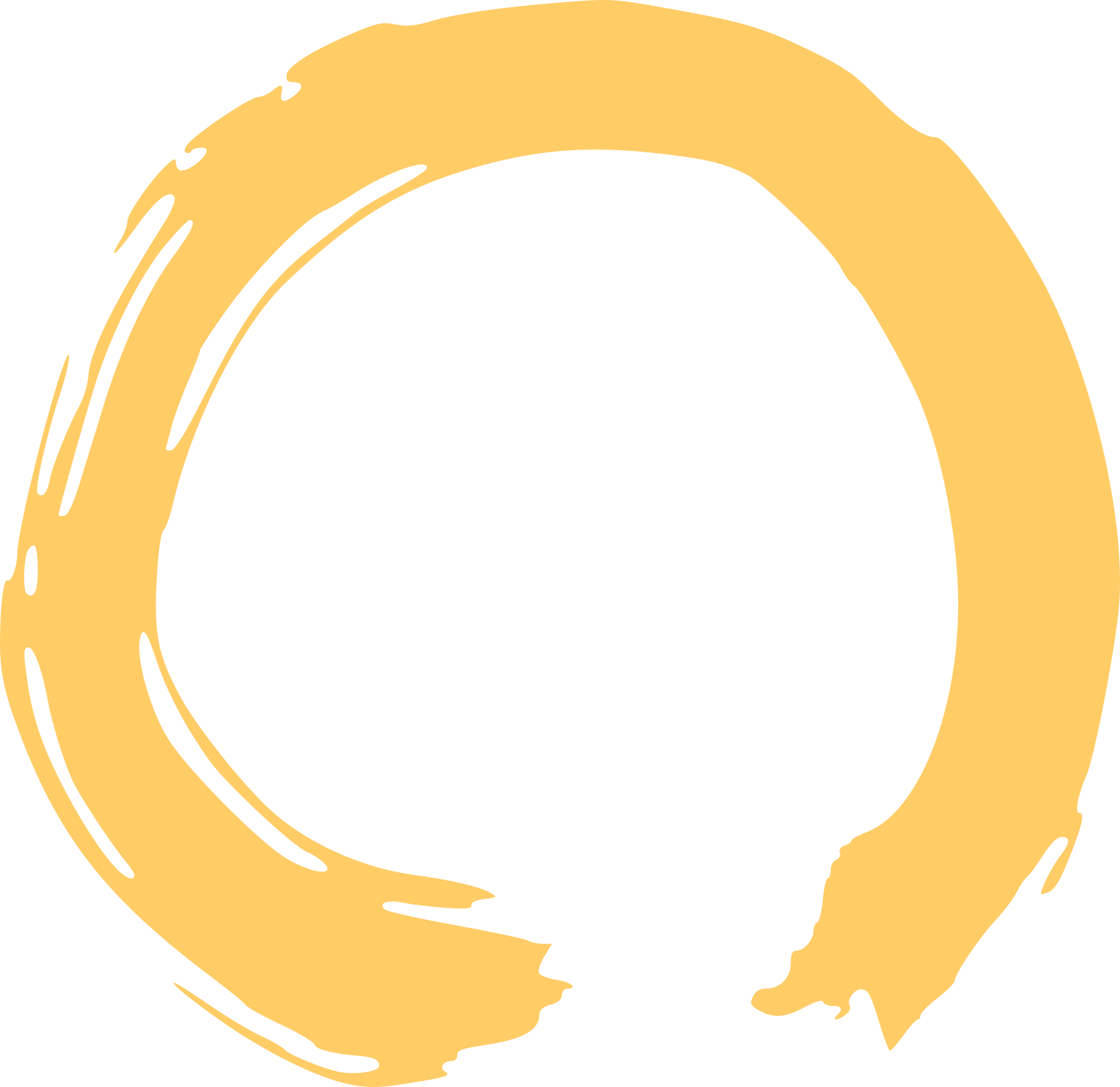 Golden Enso Zen Circle PNG image