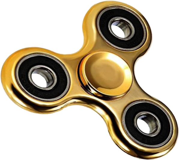 Golden Fidget Spinner.png PNG image