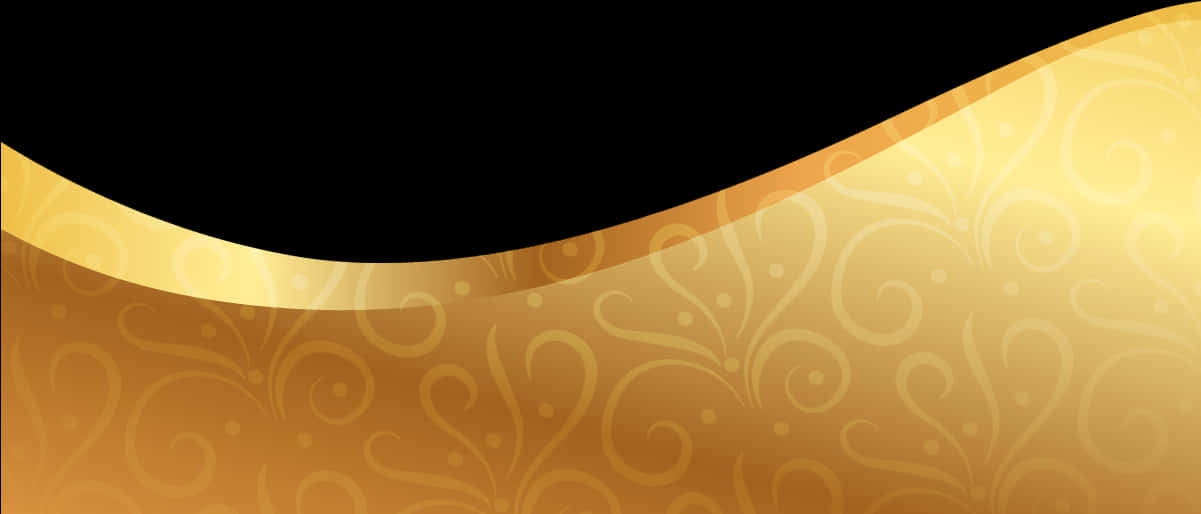 Golden Floral Background Design PNG image