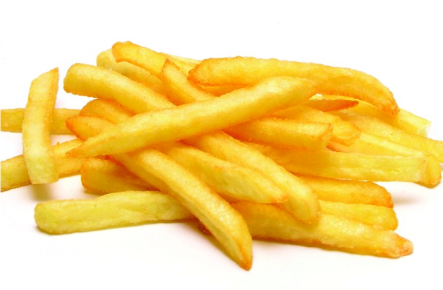 Golden French Fries Isolated PNG image