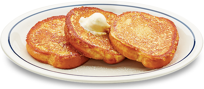 Golden French Toastwith Butter Pat PNG image