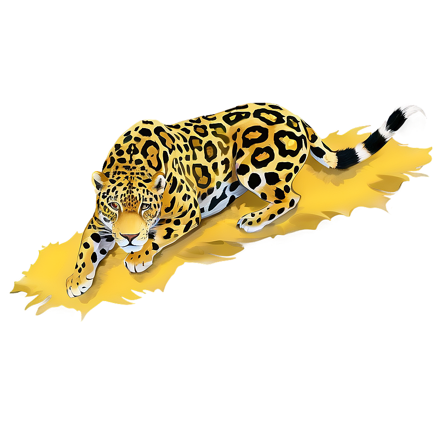 Golden Fur Jaguar Png 68 PNG image