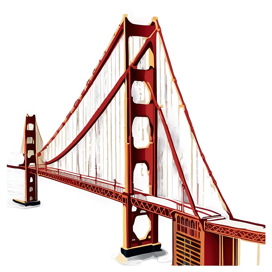 Golden Gate Bridge Aerial View Png Xbk11 PNG image