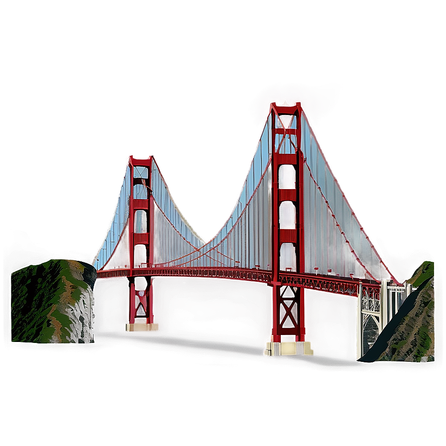 Golden Gate Bridge B PNG image