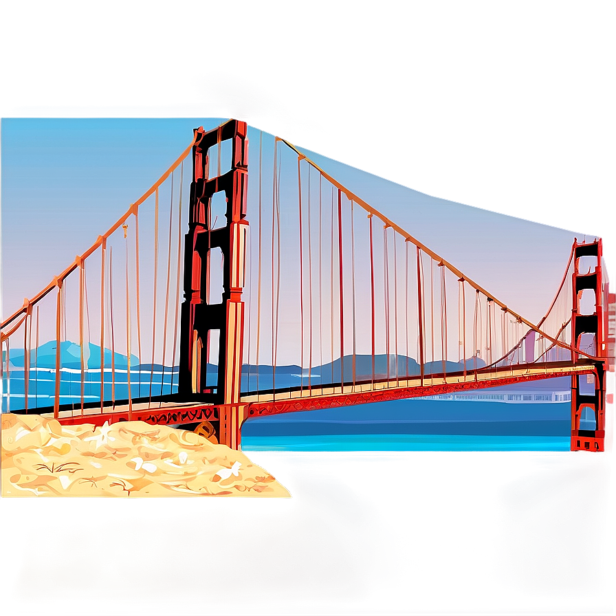 Golden Gate Bridge C PNG image