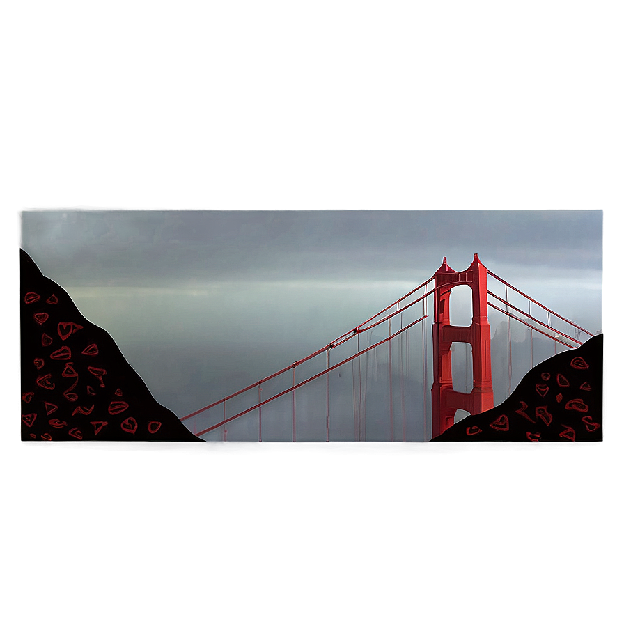 Golden Gate Bridge Foggy Morning Png 99 PNG image