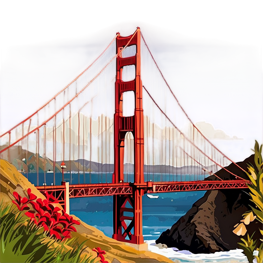 Golden Gate Bridge From Baker Beach Png 73 PNG image