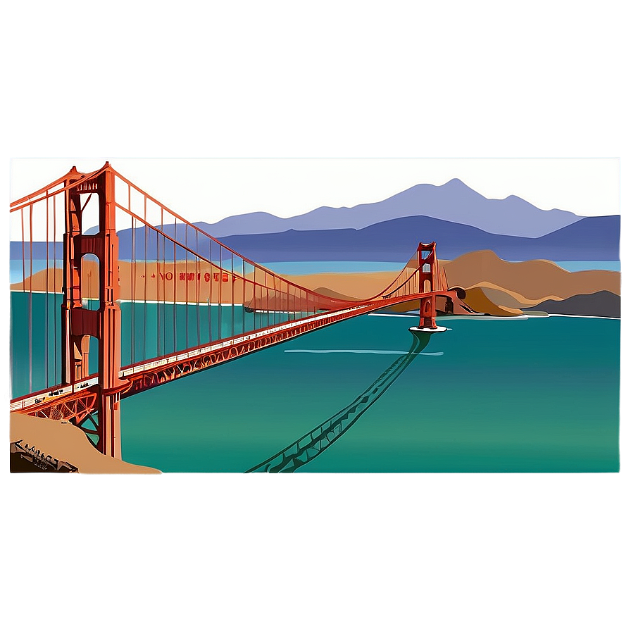 Golden Gate Bridge San Francisco Png Bkf PNG image