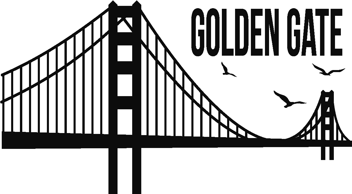Golden Gate Bridge Silhouette PNG image