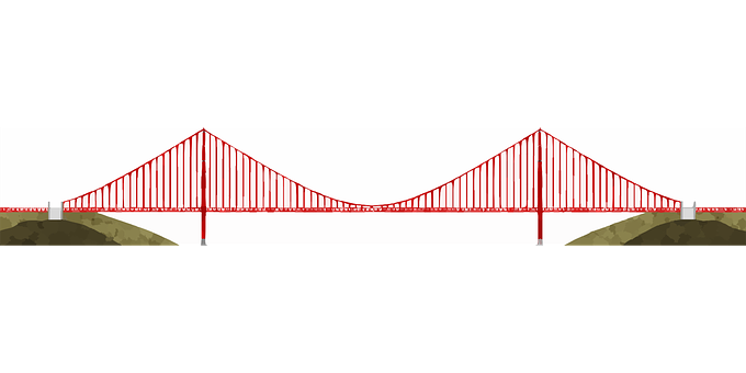 Golden Gate Bridge Silhouette PNG image