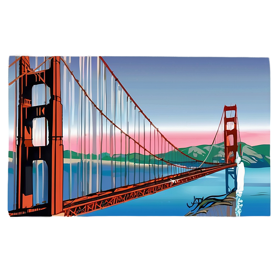 Golden Gate Bridge With Passing Ship Png 06122024 PNG image