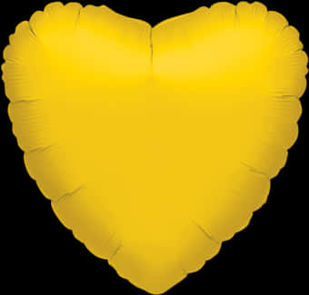 Golden Heart Balloon PNG image