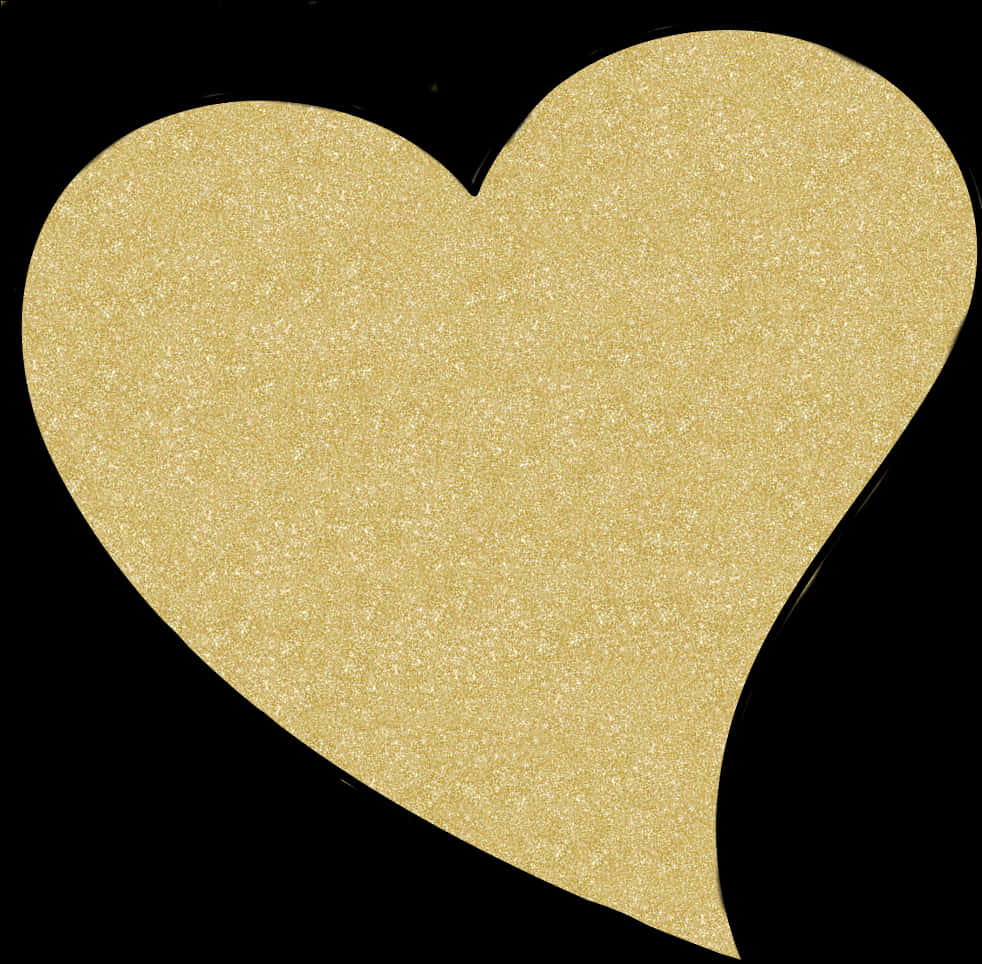 Golden Heart Shimmer Texture PNG image