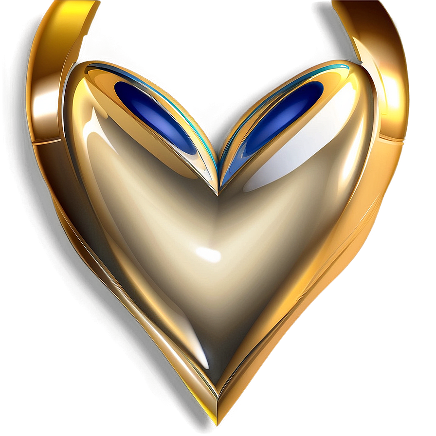 Golden Heart Vector Png Iqg PNG image