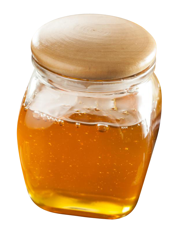 Golden Honey Jar Transparent Background PNG image