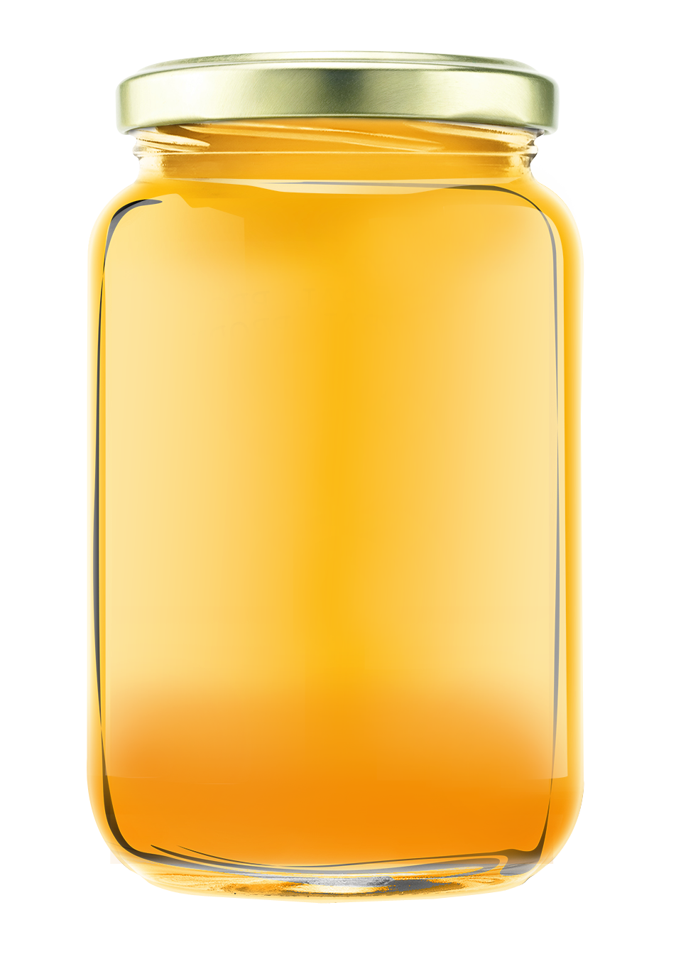 Golden Honey Jar Transparent Background.png PNG image