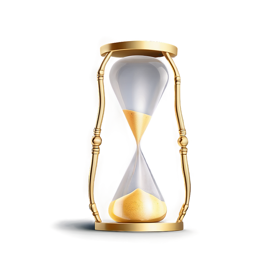 Golden Hourglass Luxury Png 97 PNG image