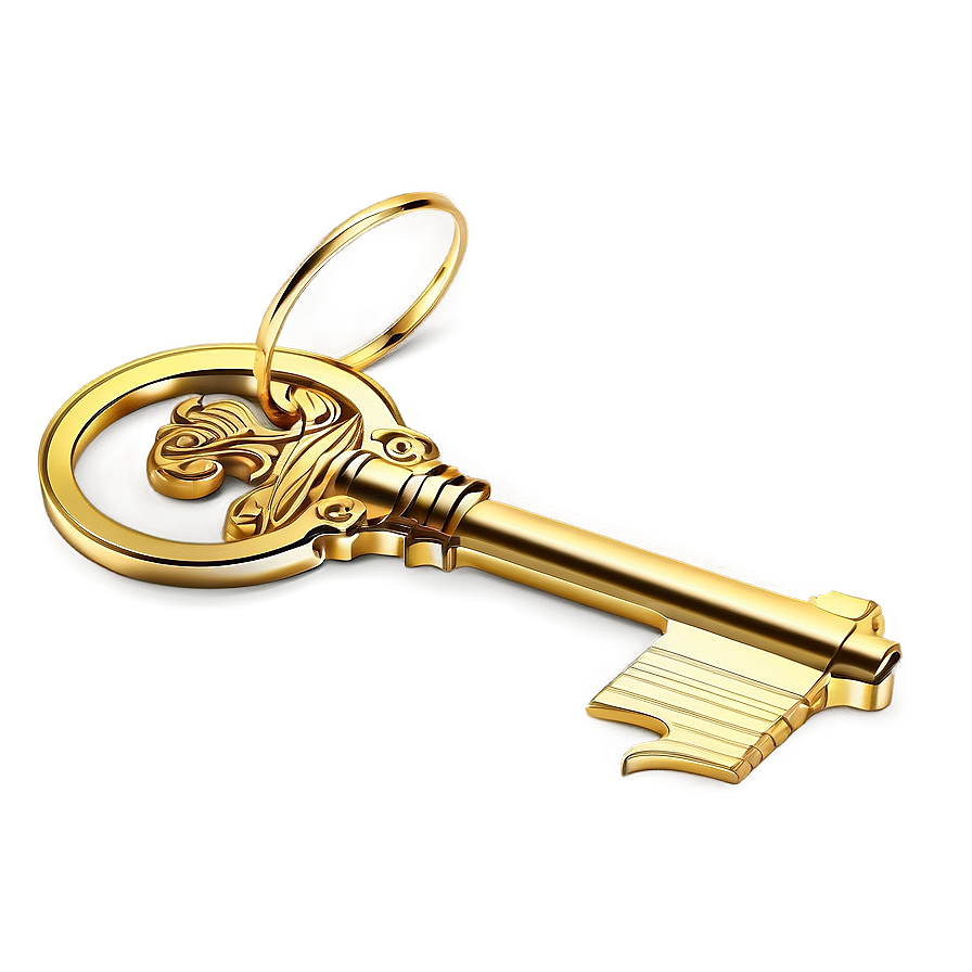 Golden House Key Png Ksy61 PNG image