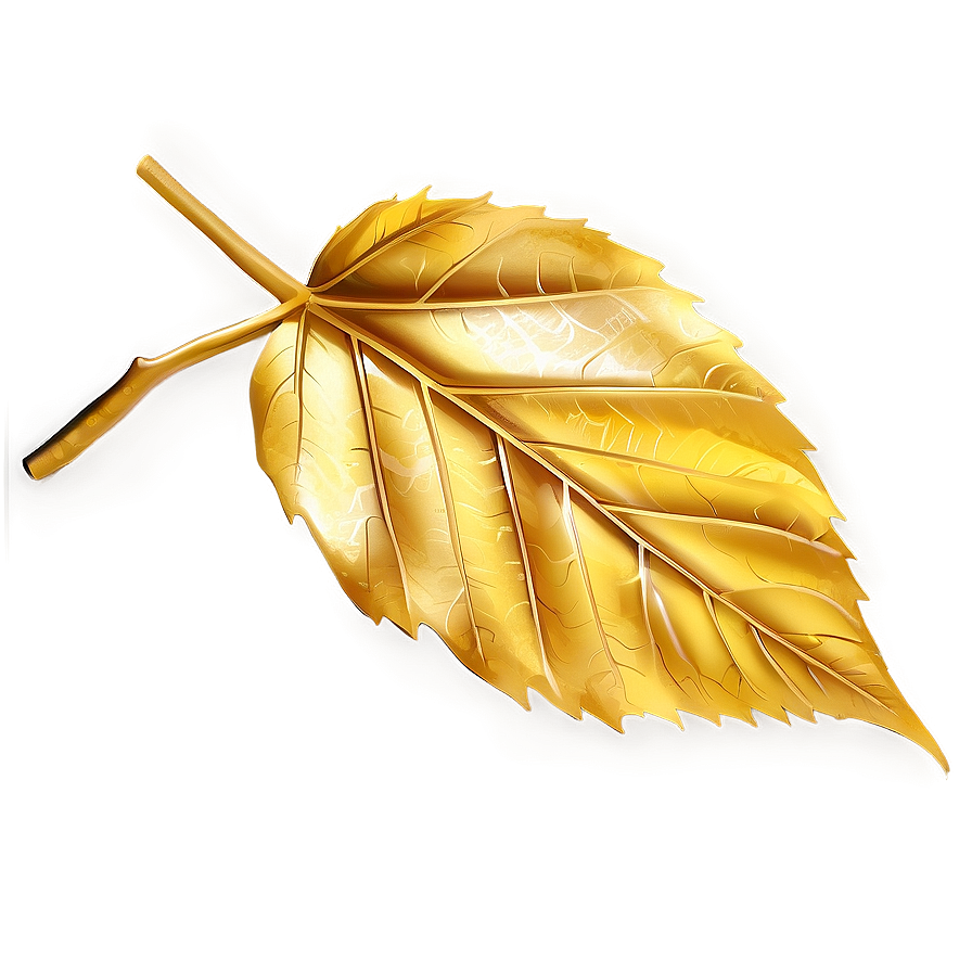 Golden Leaf Png 05032024 PNG image