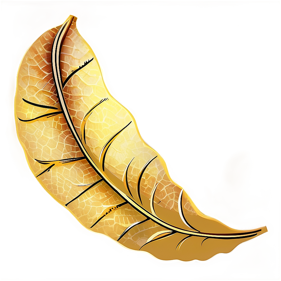 Golden Leaf Png 05032024 PNG image