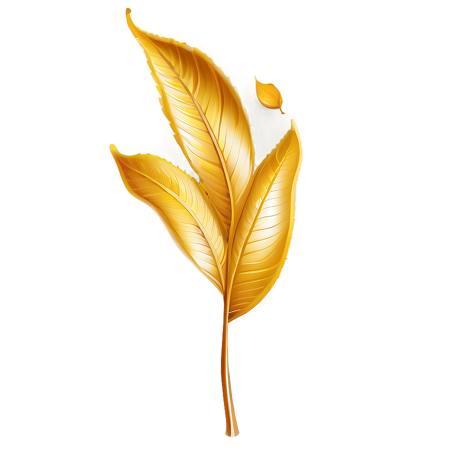 Golden Leaf Png 05032024 PNG image