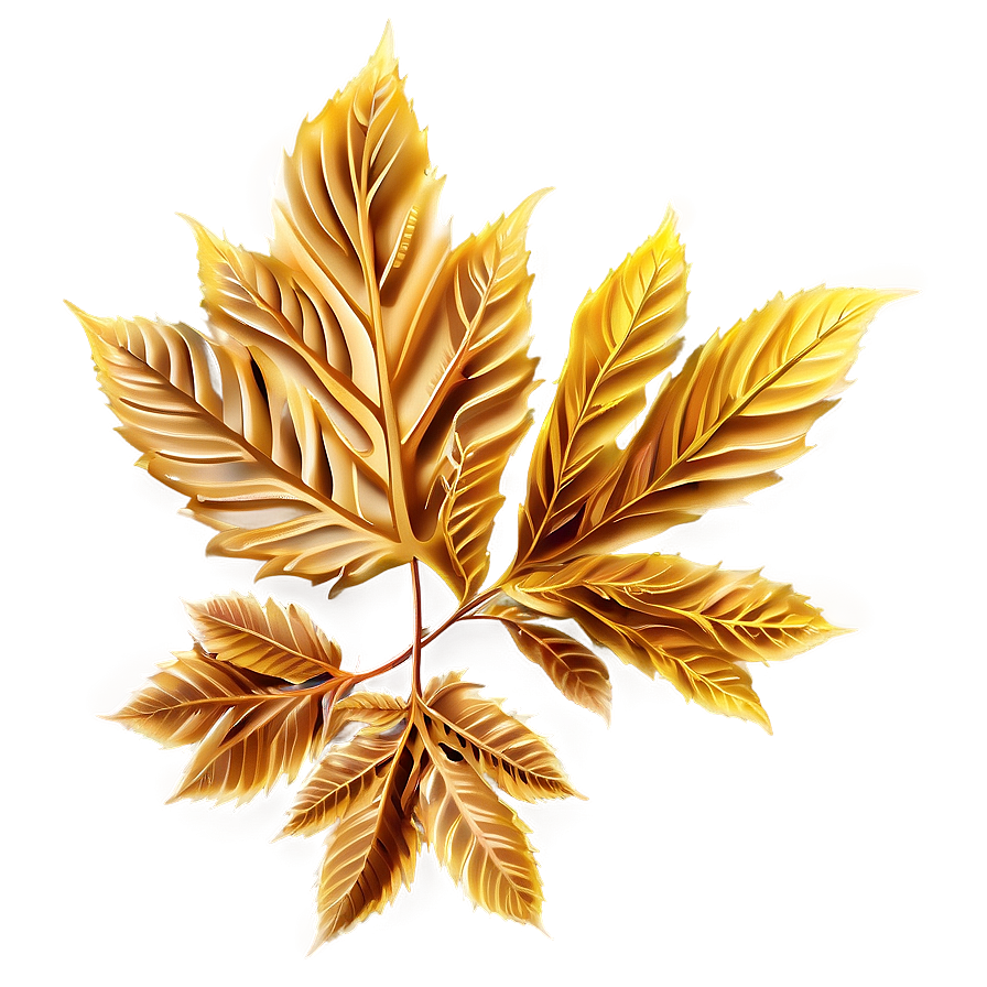 Golden Leaves Png 05042024 PNG image