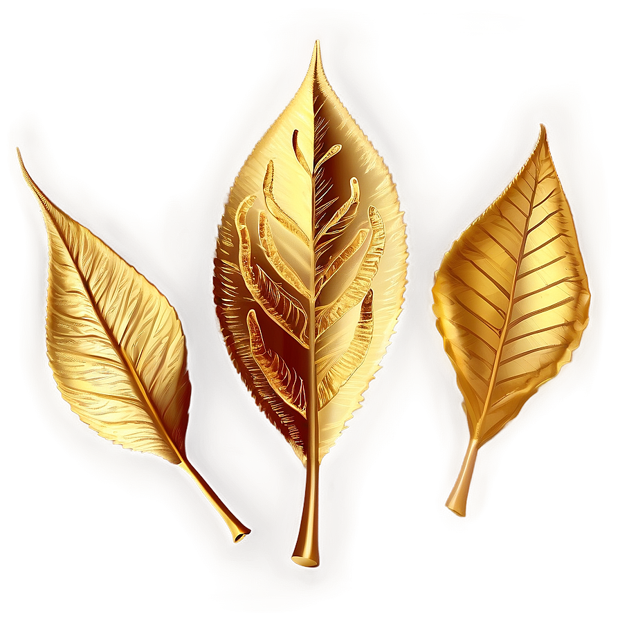 Golden Leaves Png 05042024 PNG image