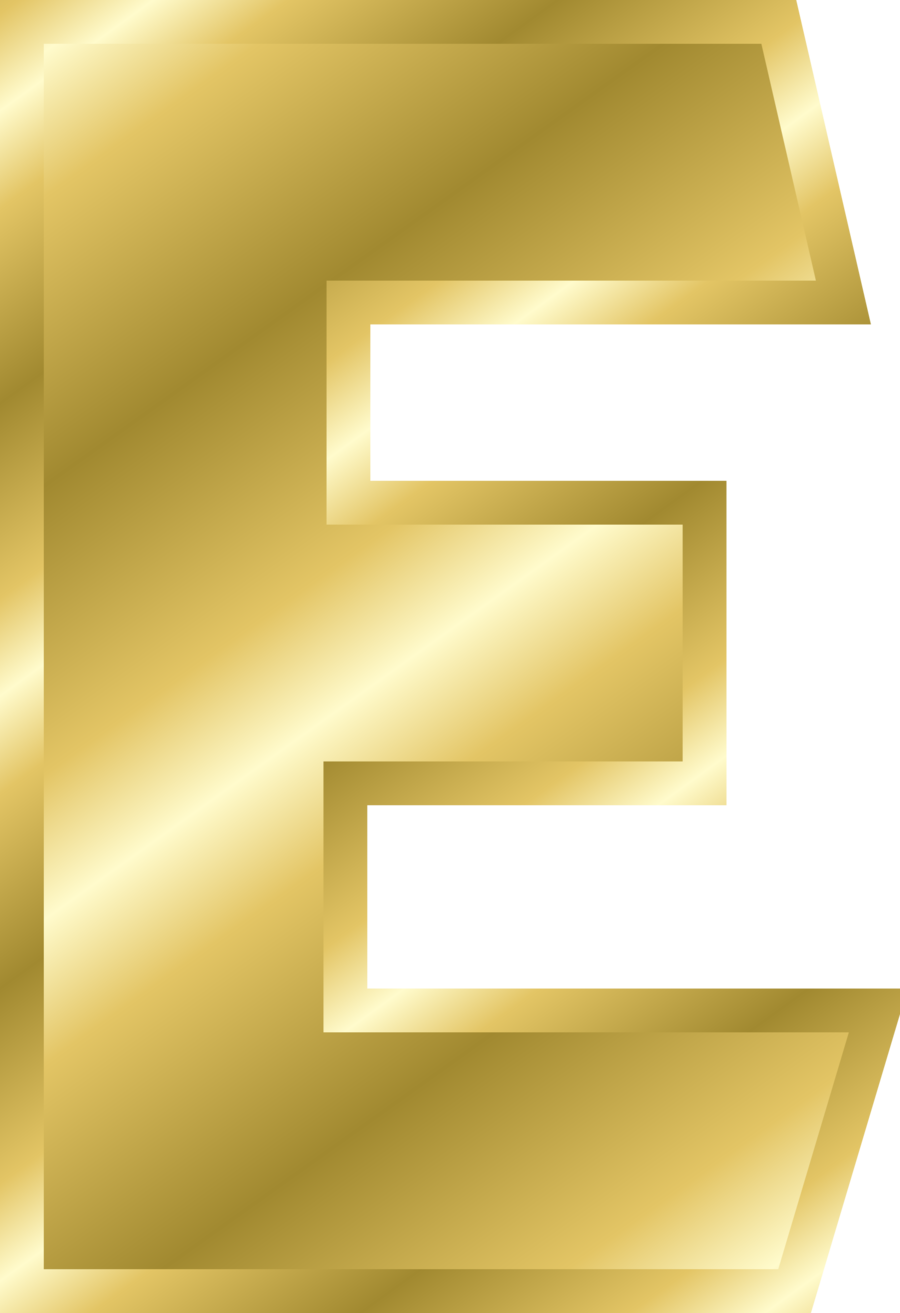 Golden Letter E Graphic PNG image