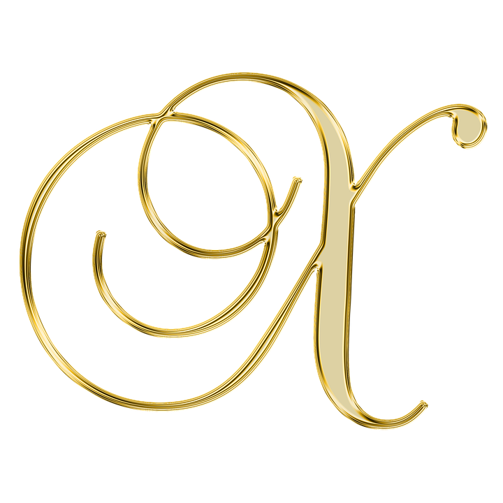 Golden Letter Q Design PNG image
